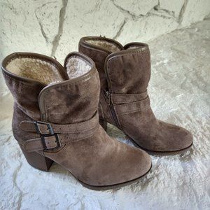 Style&Co Suede Fleece Lined Ankle Boots 9 - No Box